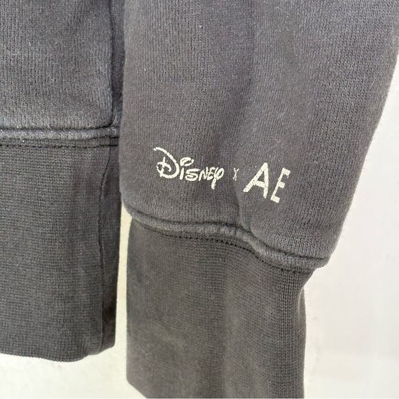 DISNEY x AE Mickey Mouse Fireworks Trees Oversized Retro Hoodie Sweatshirt XS - Picture 3 of 12